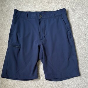 Lee Blue Flat Front Shorts Tailored Design